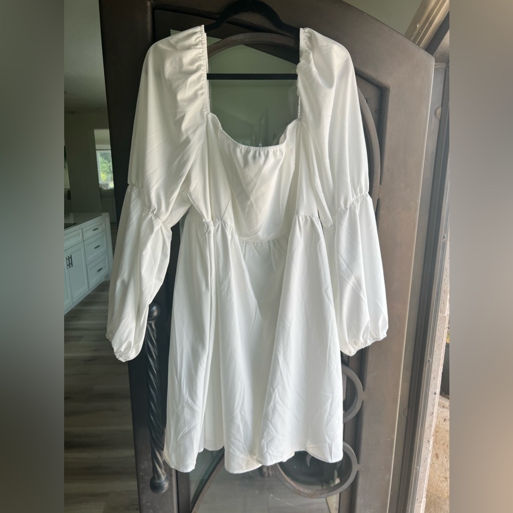 Plus Size White Dress